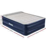 Bestway Air Mattress Queen Inflatable Bed 61cm Airbed Blue