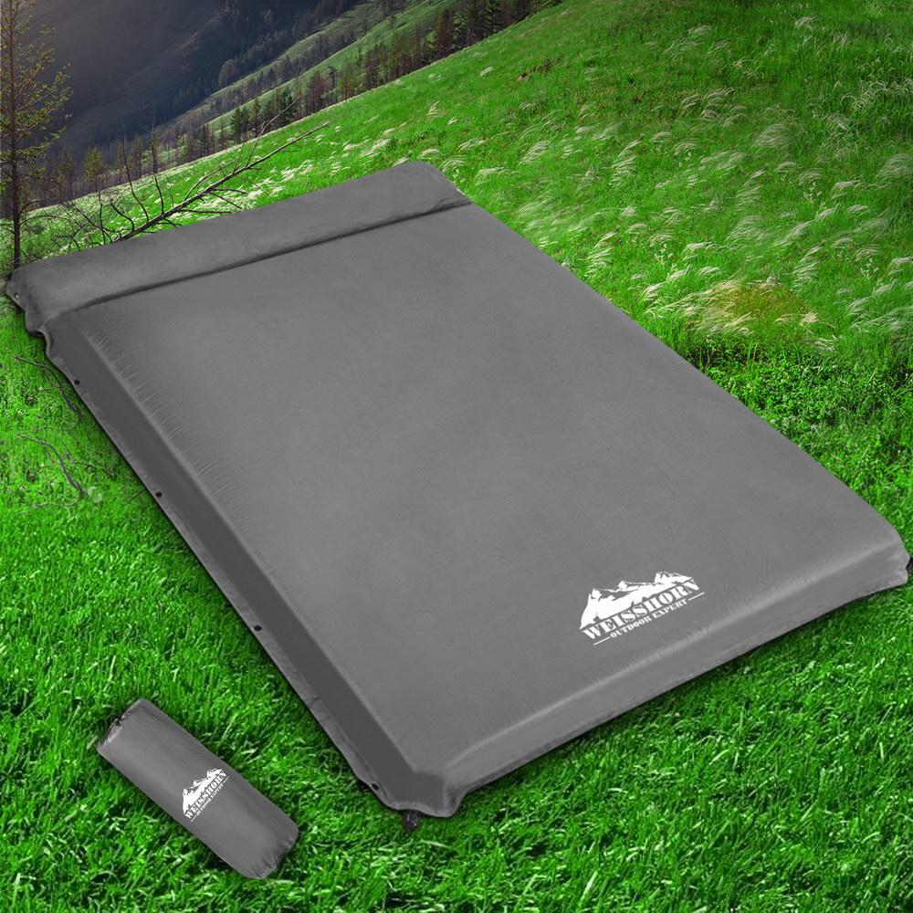 Weisshorn Self Inflating Mattress 10CM Camping Sleeping Mat Air Double