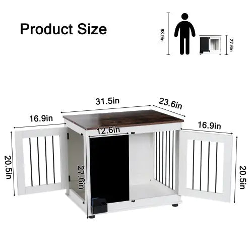 Graffiti Dog Cage, Kennel With 2 Doors