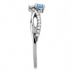 DA120 - High polished (no plating) Stainless Steel Ring with AAA Grade