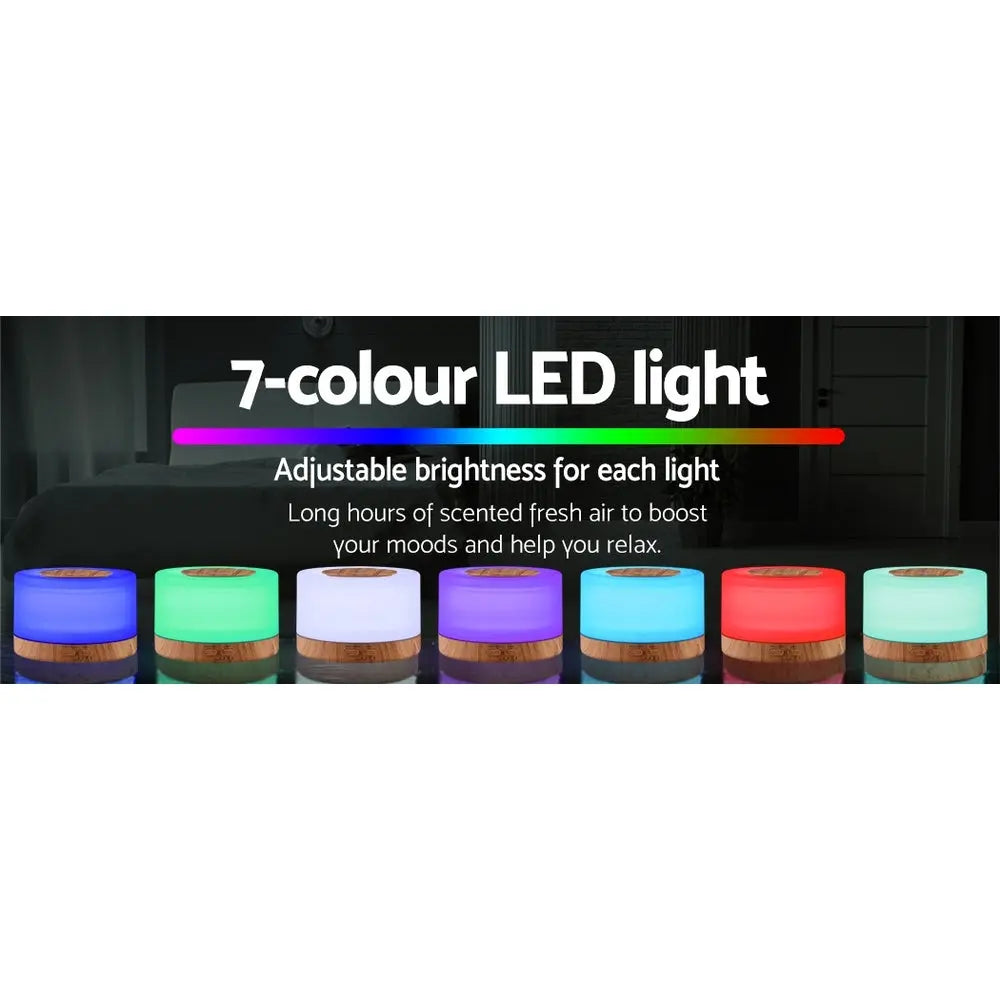 DEVANTI Aroma Diffuser Aromatherapy LED Night Light Air Humidifier