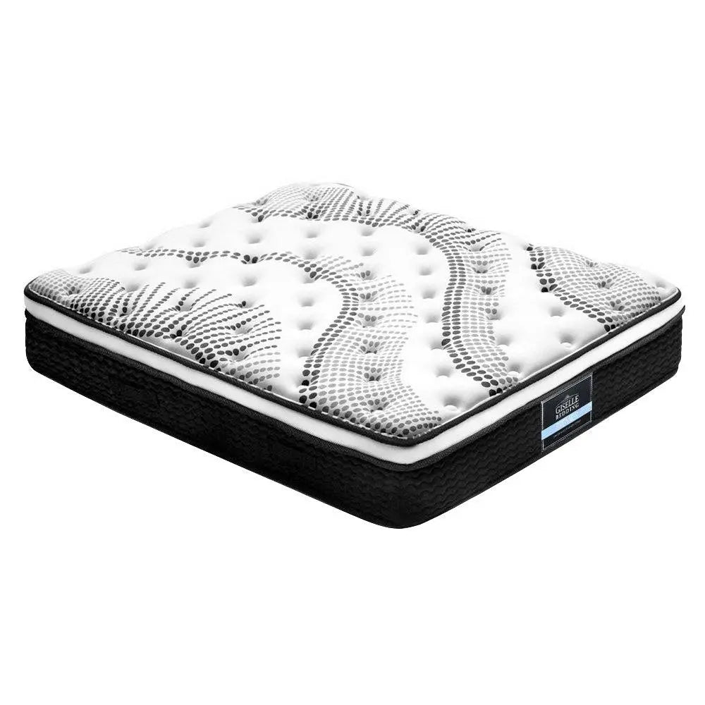 Giselle Bedding Como Euro Top Pocket Spring Mattress 32cm Thick –
