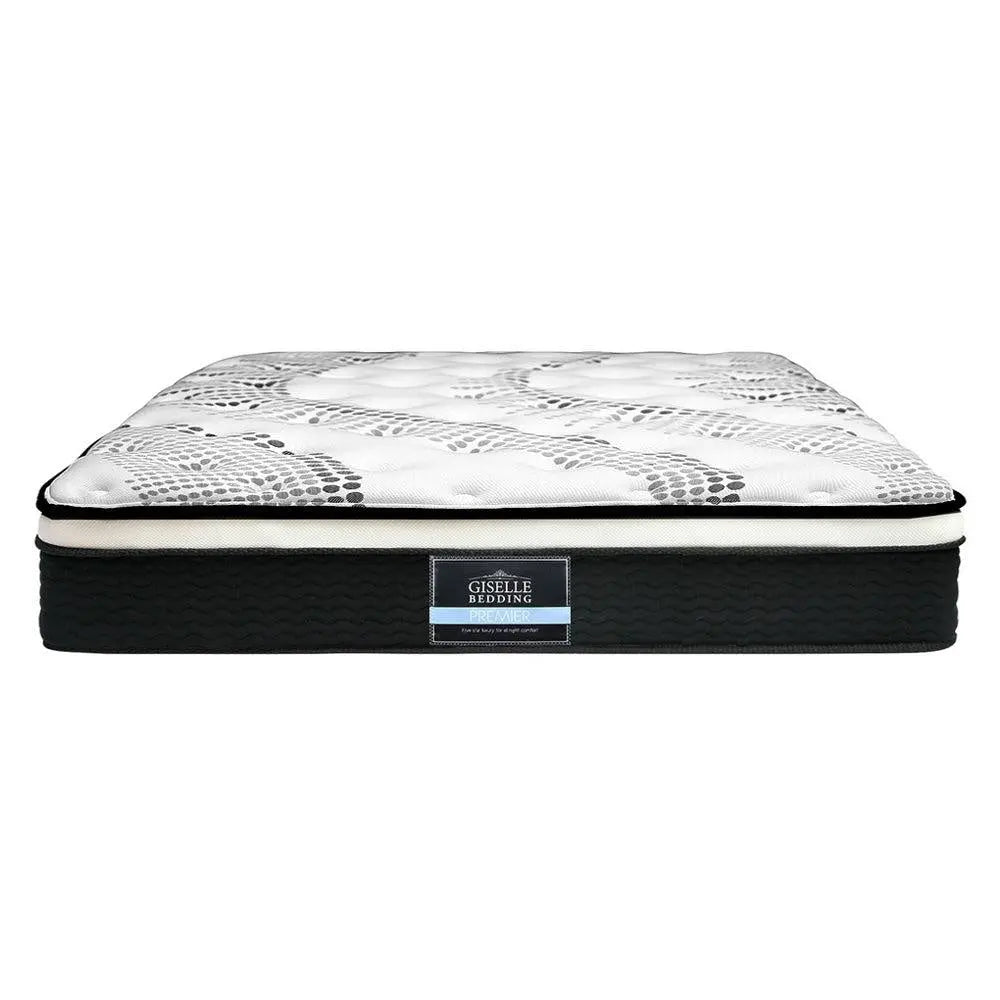 Giselle Bedding Como Euro Top Pocket Spring Mattress 32cm Thick –