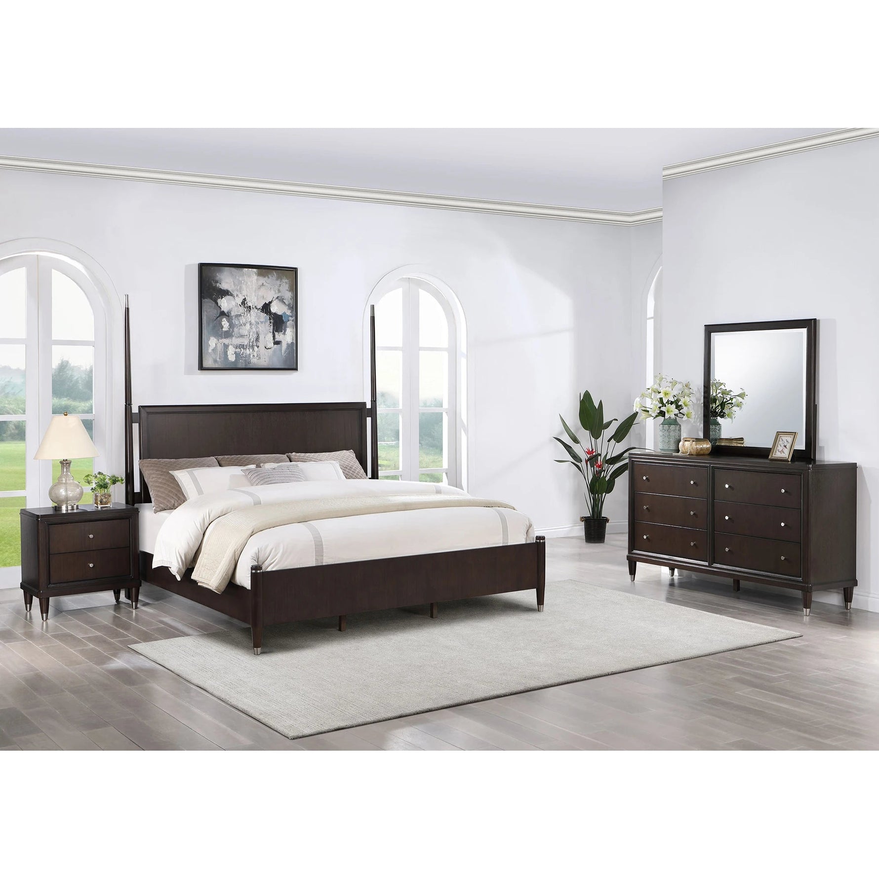 Luxury Modern Double Bed Simple Minimalist King Sizes Bedroom