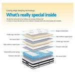 Giselle Bedding 34cm Mattress Euro Top Pocket Spring Double