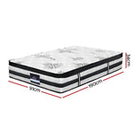 Giselle Bedding Algarve Euro Top Pocket Spring Mattress 34cm Thick –
