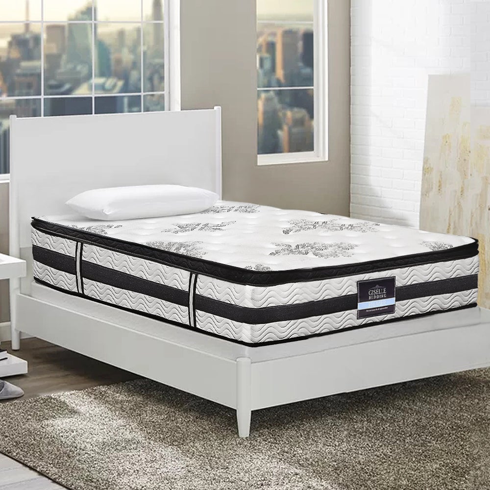 Giselle Bedding Algarve Euro Top Pocket Spring Mattress 34cm Thick –