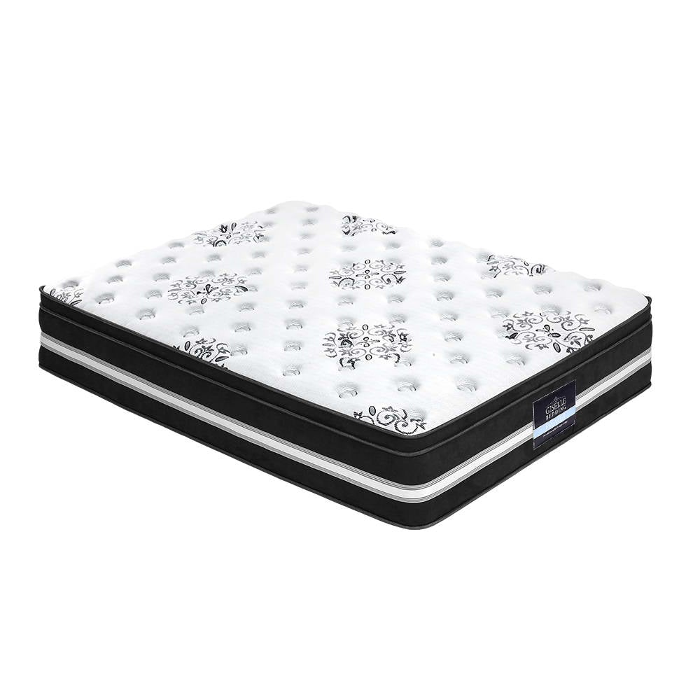 Giselle Bedding Donegal Euro Top Cool Gel Pocket Spring Mattress 34cm