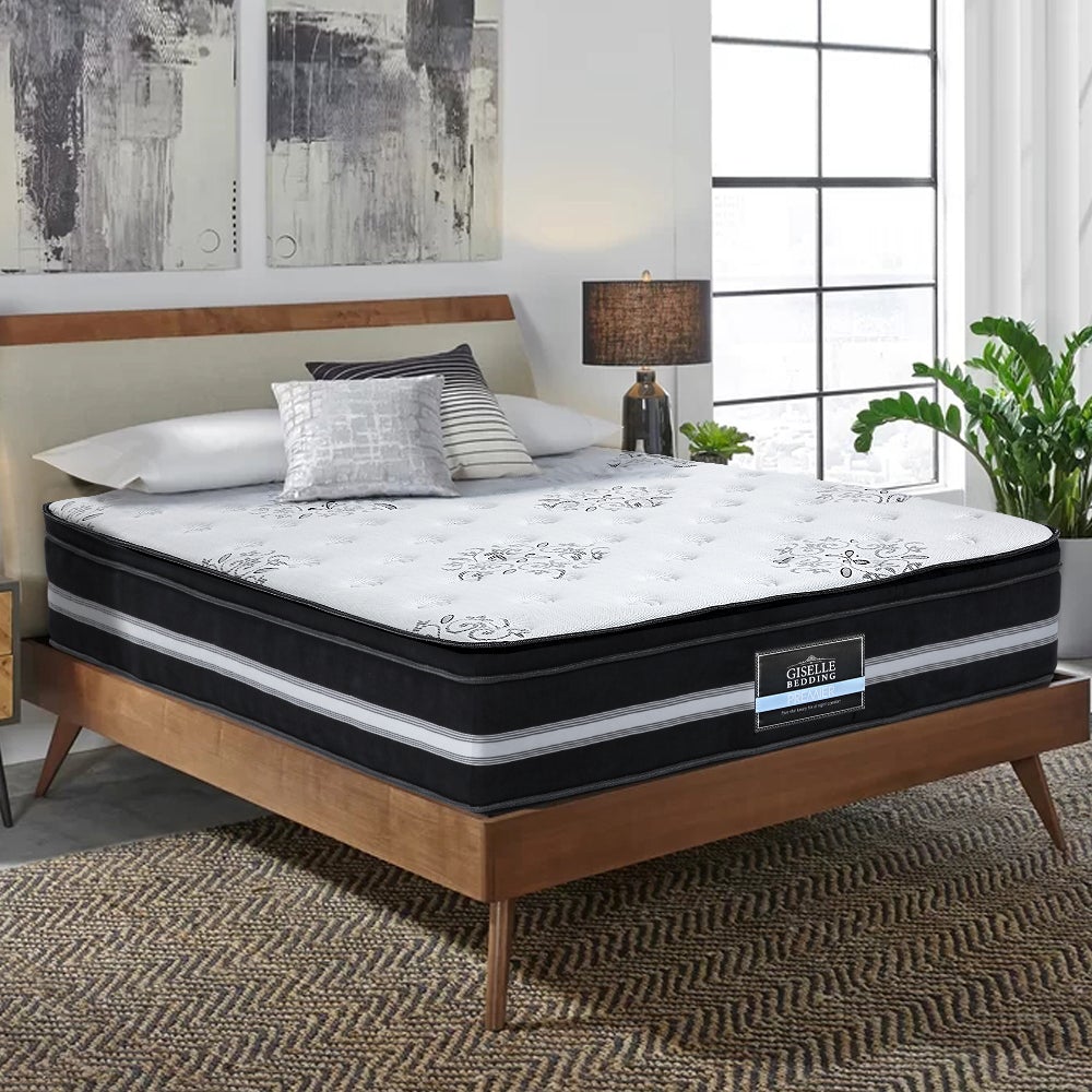 Giselle Bedding Donegal Euro Top Cool Gel Pocket Spring Mattress 34cm