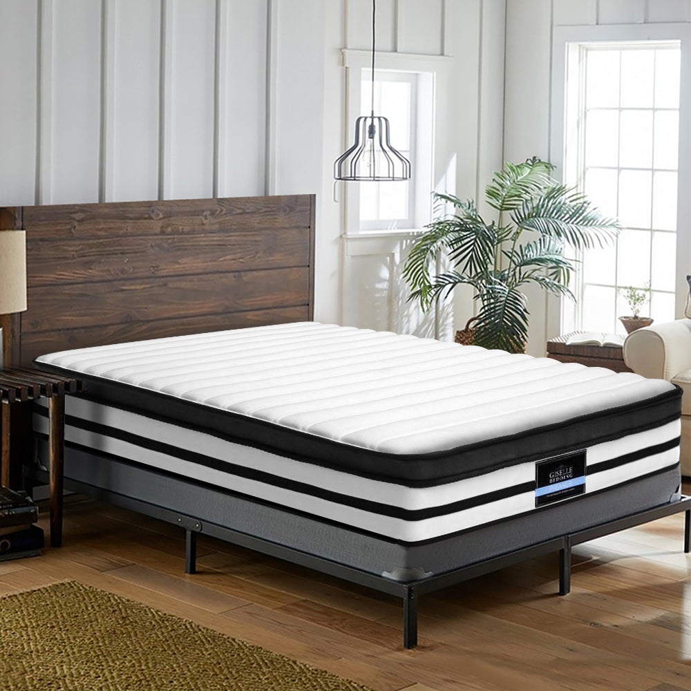 Giselle Bedding Rostock Euro Top Pocket Spring Mattress 27cm Thick –