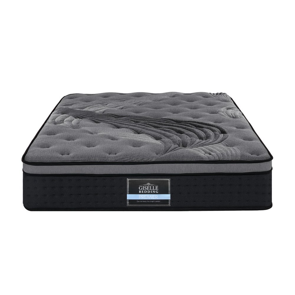 Giselle Bedding Alanya Euro Top Pocket Spring Mattress 34cm Thick –