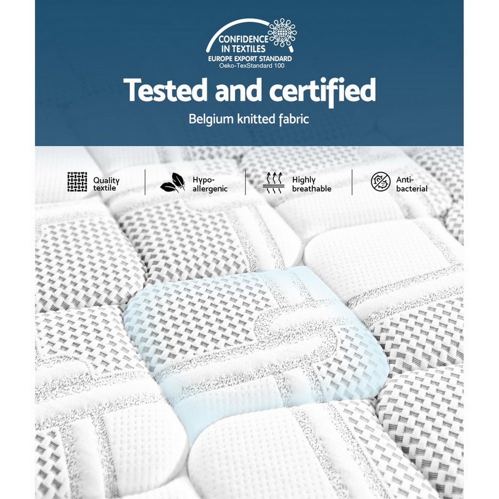 Giselle Bedding Luna Euro Top Cool Gel Pocket Spring Mattress 36cm