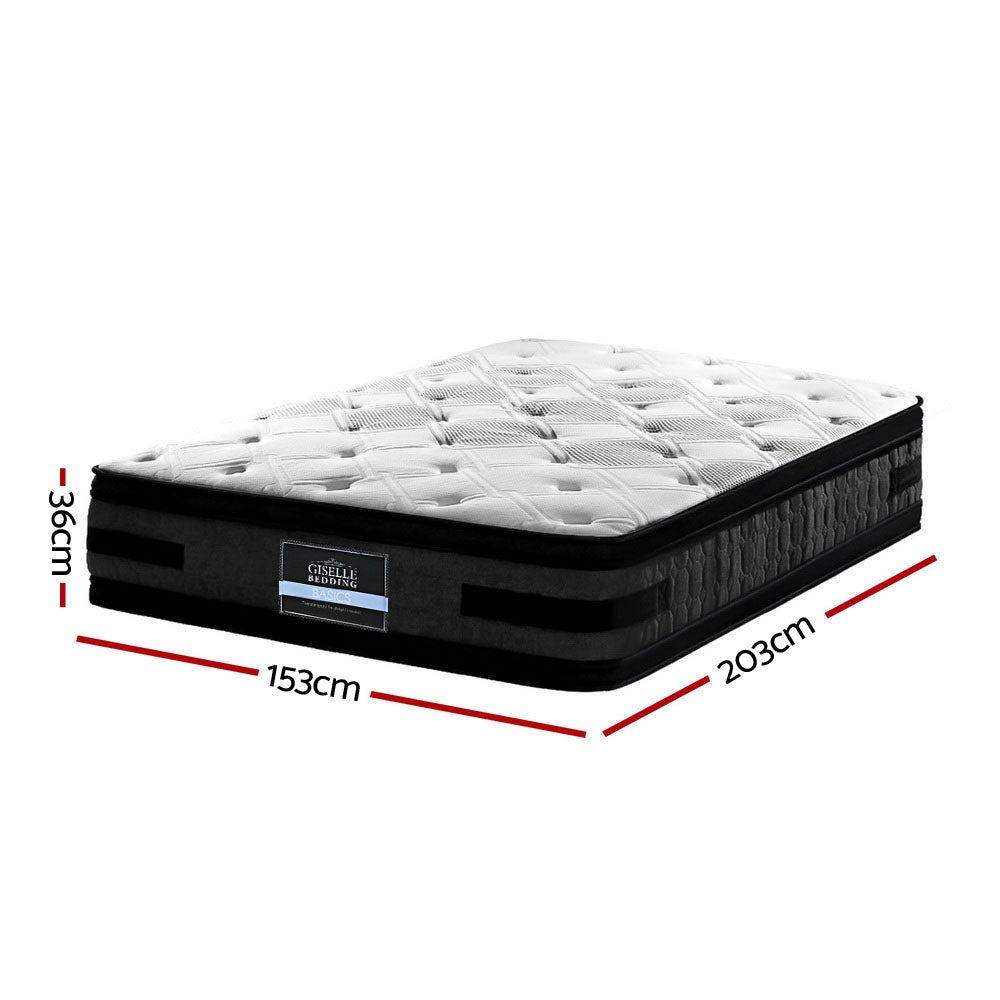 Giselle Bedding Luna Euro Top Cool Gel Pocket Spring Mattress 36cm