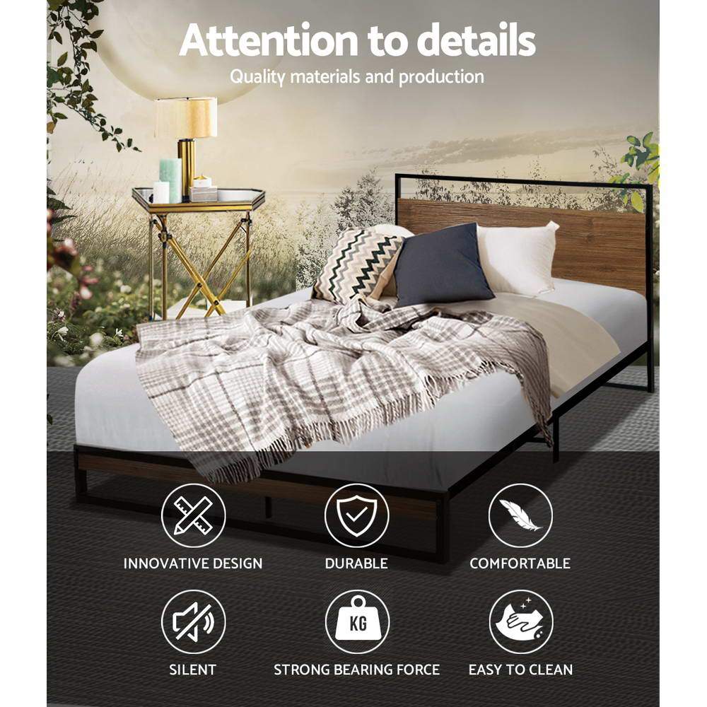 Artiss Bed Frame Metal Bed Frame DANE - King Single
