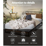 Artiss Bed Frame Single Size Metal Bed Frame DANE