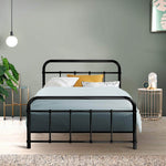 Artiss Bed Frame Metal Bed Frame LEO - Single (Black)