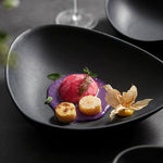 Nordic Luxury Ceramic Dinner Plate – Modern Western Pasta Tableware fo