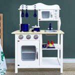 Keezi Kids Kitchen Play Set Wooden Pretend Toys Cooking Children