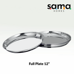 Steel Platinum Dinner Set 36 Pieces Laser Design | Family Dinnerware