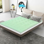 Queen size 3-inch Thick Green Ergonomic Breathable Air Foam Mattress
