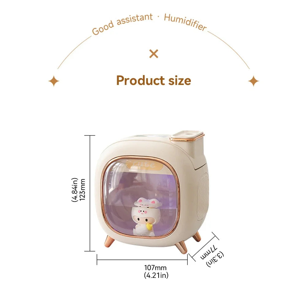 500ML Humidifier Mini USB Double Spray Air Humidifier Home Bedroom