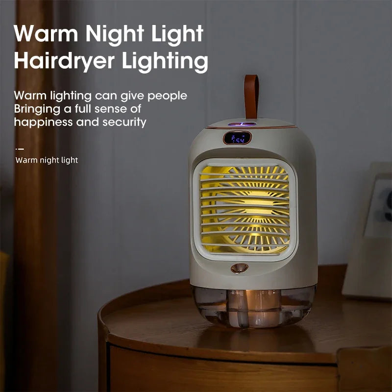 Portable Electric Fan Desktop Fan With Air Humidifier Air Conditioner