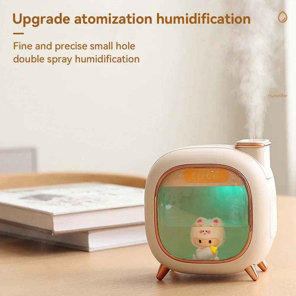 500ML Humidifier Mini USB Double Spray Air Humidifier Home Bedroom