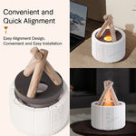 Simulated Flame Aroma Diffuser Bonfire Air Humidifier Ultrasonic Cool