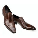 2022 New Men Dress Handmade Shoes PU Leather Male Oxford Italian