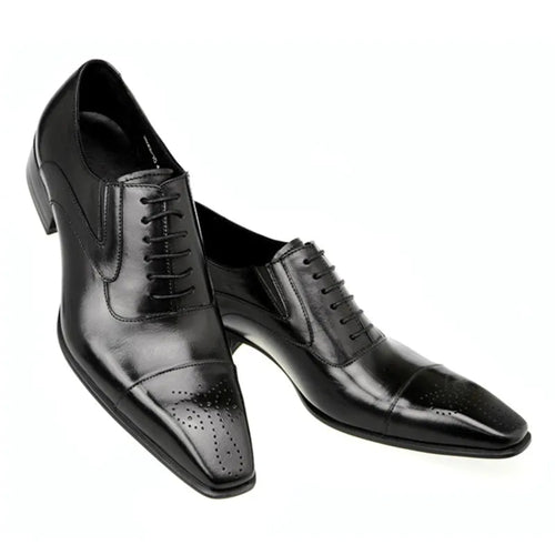 2022 New Men Dress Handmade Shoes PU Leather Male Oxford Italian
