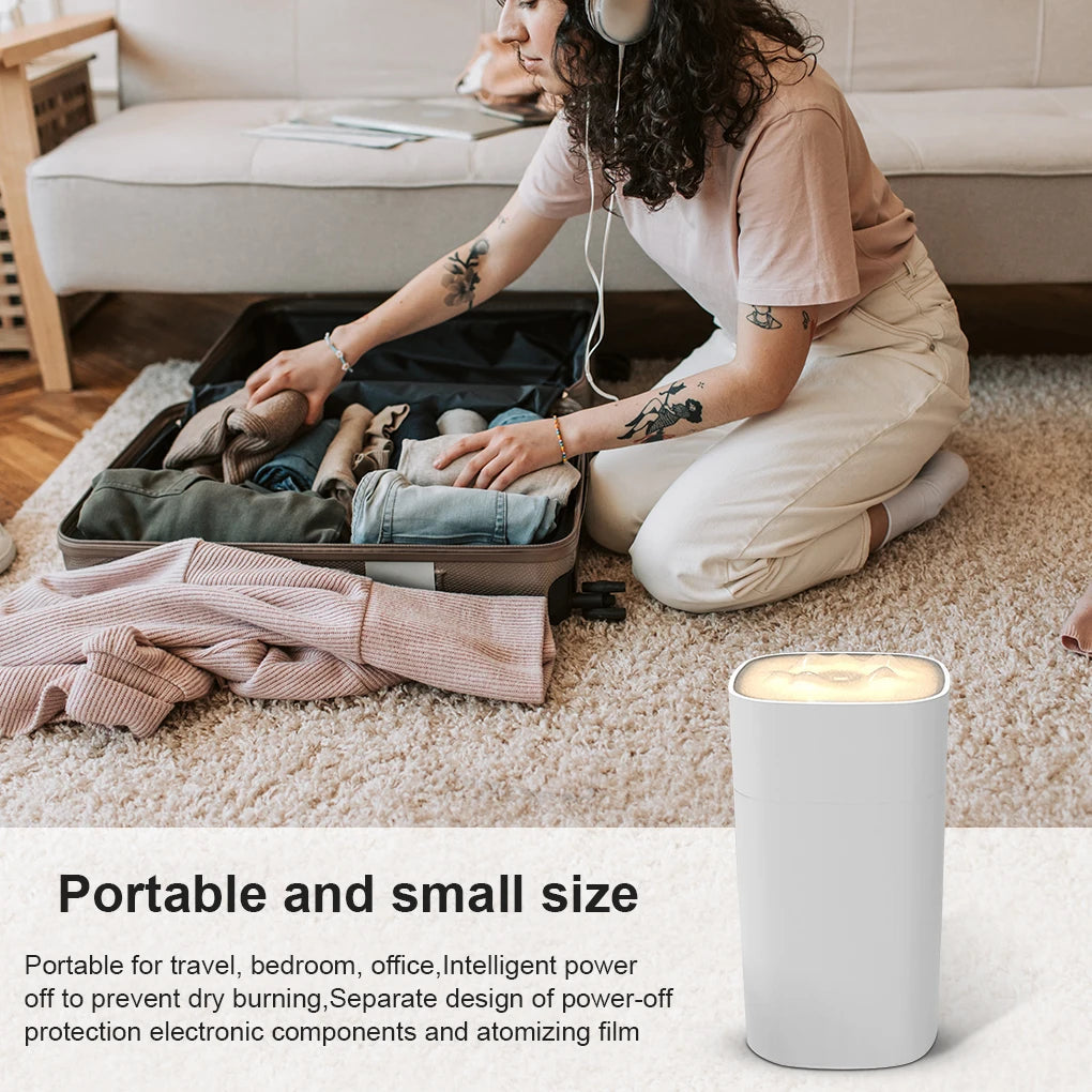 Portable Mini Humidifier Small Sprayer Desktop Mute Aroma Essential
