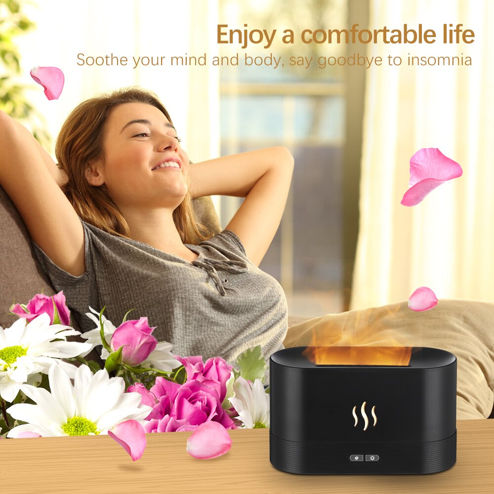 180ML Aroma Diffuser Air Humidifier Ultrasonic Cool Mist Maker Fogger