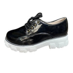 Summer Flats Shoes Women Dressy Comfort Solid Shoes Rhinestone Patent