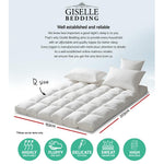 Giselle Queen Mattress Topper Pillowtop 1000GSM Microfibre Filling