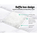 Giselle Queen Mattress Topper Pillowtop 1000GSM Microfibre Filling