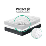 Giselle Queen Mattress Topper Pillowtop 1000GSM Microfibre Filling