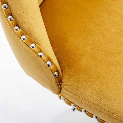 Swivel Velvet Barstools Adjusatble Seat Height From 25-33 Inch Gold,Set Of 2
