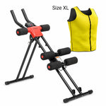 Pack Foldable Abs Machine with Exercise Guide and Men's Sauna Sports