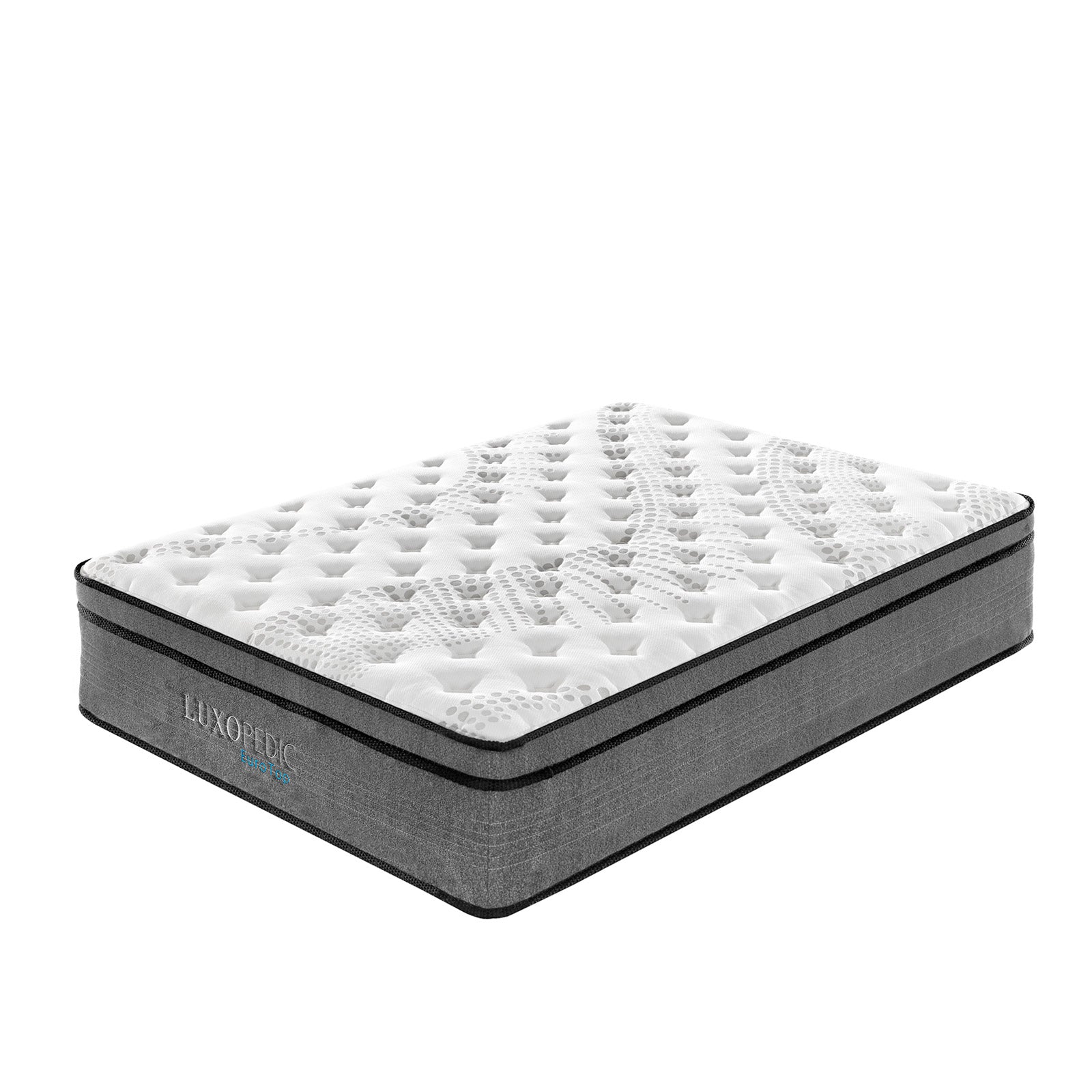 Luxopedic Pocket Spring Mattress 5 Zone 32CM Euro Top Memory Foam