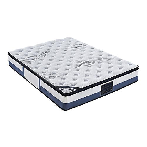 King Single Mattress Latex Pillow Top Pocket Spring Foam Medium Firm