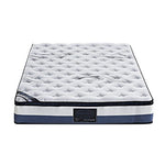 King Single Mattress Latex Pillow Top Pocket Spring Foam Medium Firm
