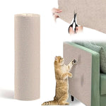 Cat Scratch Furniture Protector Cat Couch Protector from Cat Claws Couch Cat Scratcher Mat Furniture Protectors from Cats Scratching Mat Wall Sticky Scratch Play Mat (Beige 78.7"x15.8")