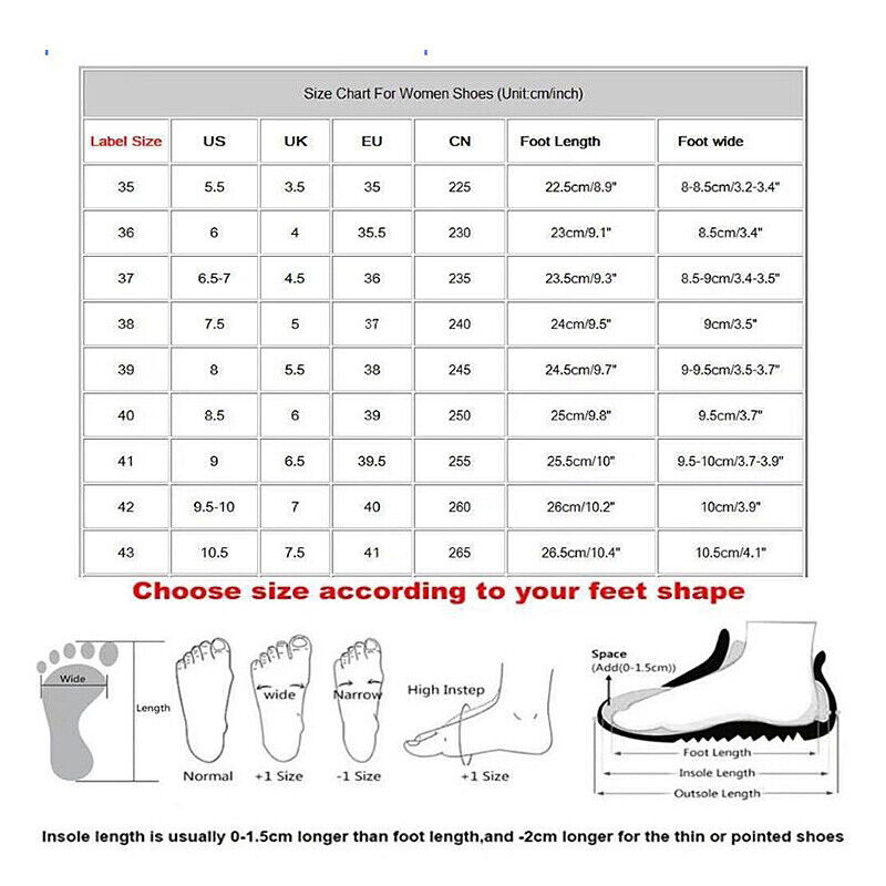 Women Block Shoes Slip On Closed Toe Platform Flat Wedge Casual Lace Up Sneakers