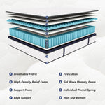 Queen Hybrid Mattress Medium Firm Comfort and Support