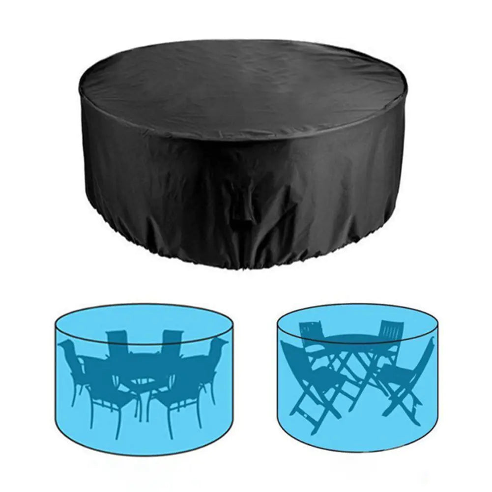 210D Oxford Waterproof Round Patio Furniture Cover