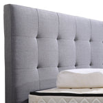 Levede Bed Frame Double King Fabric With Drawers Storage Wooden
