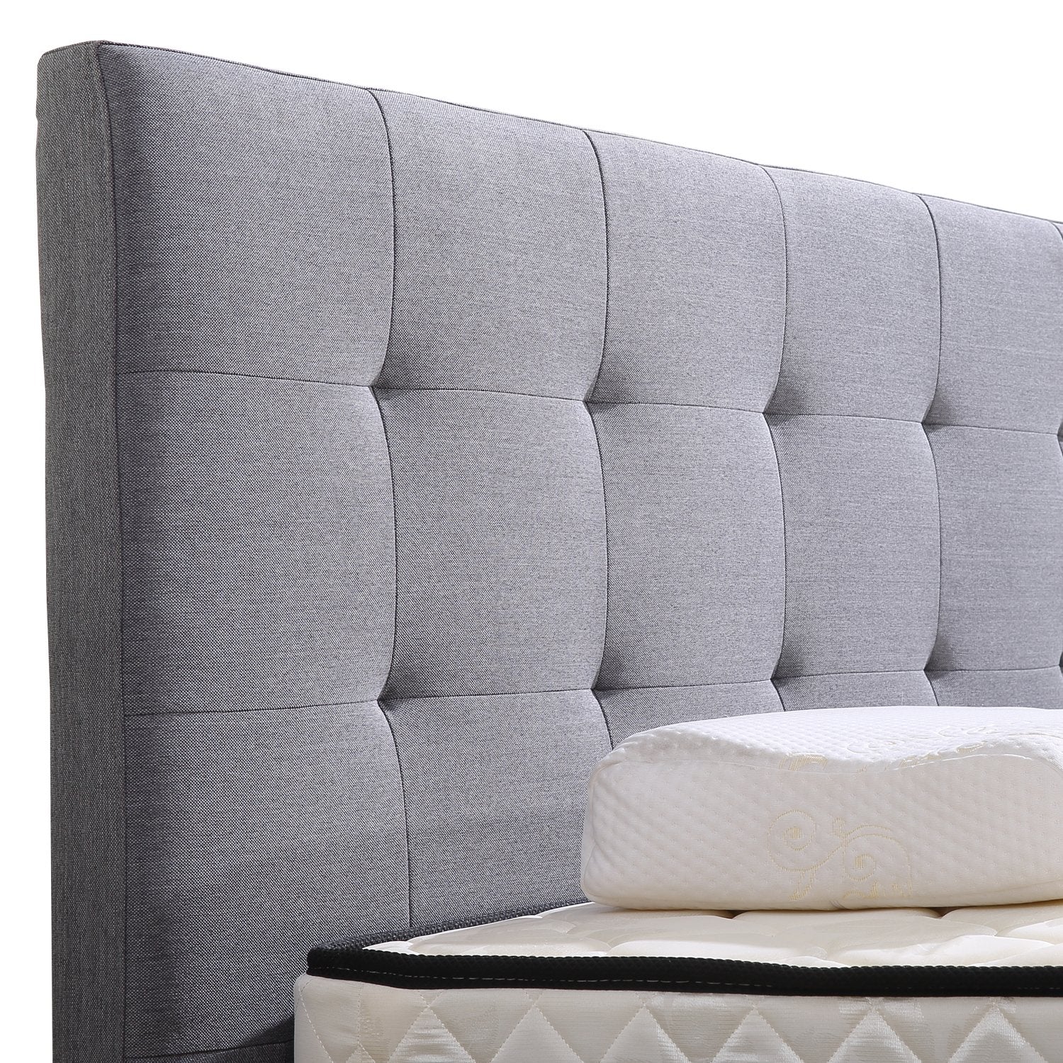 Levede Bed Frame Double King Fabric With Drawers Storage Wooden