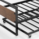 Twin Over Full Metal Bunk Beds With Trundle In Black