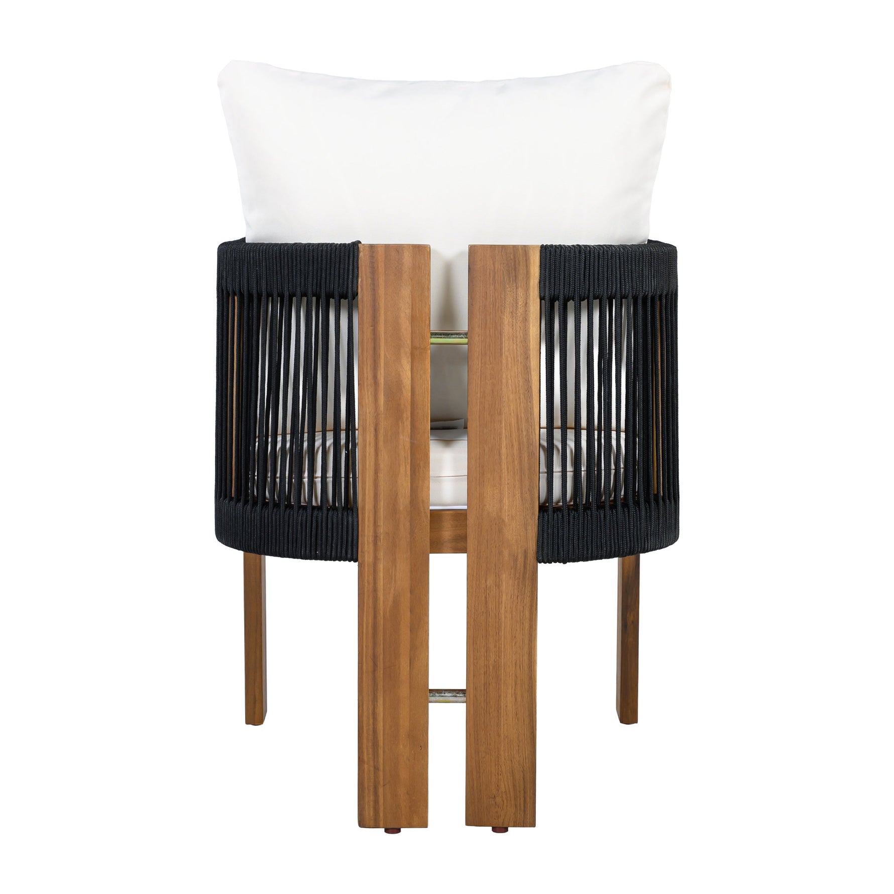 Luxury 5-Piece Outdoor Patio Dining Set for 4, Solid Acacia Wood