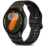 Sport Band Compatible with Samsung Galaxy Watch 7/6/5/4 Band 40mm 44mm，Galaxy Watch FE Bands 40mm Galaxy Watch 6/4 classic Bands 47mm 43mm 46mm 42mm/Galaxy Watch 5 pro Band 45mm 20mm No Gap Soft Silicone Replacement Watch Strap for Women Men